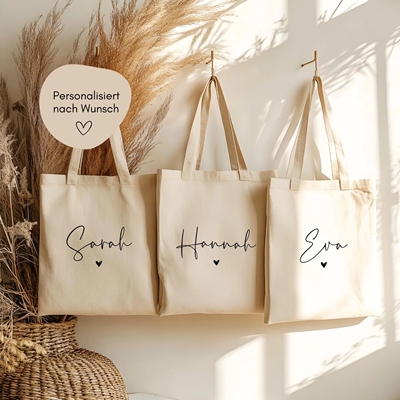 Personalized jute bag 定制名字logo帆布袋手提袋派对伴手礼袋