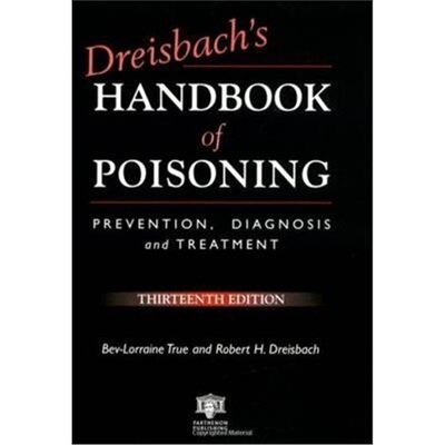 预订Dreisbach's Handbook of Poisoning[9781850700388]