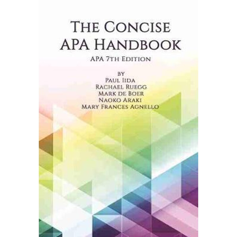 按需印刷不退不换The Concise APA Handbook APA 7th Edition (hc)[9781648021848]