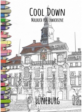 预订【德语】 Cool Down | Malbuch für Erwachsene: Lüneburg[4260068866628]