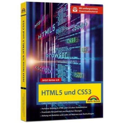 预订【德语】 Jetzt lerne ich HTML5 und CSS3:Perfekter Einstieg in HTML und CSS3 ohne V