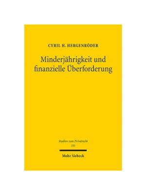 预订【德语】Minderj?hrigkeit und finanzielle ?berforderung:Dissertationsschrift