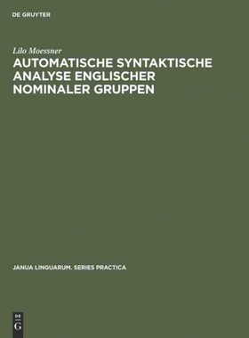 按需印刷DEG Automatische syntaktische Analyse englischer nominaler Gruppen[9789027923714]