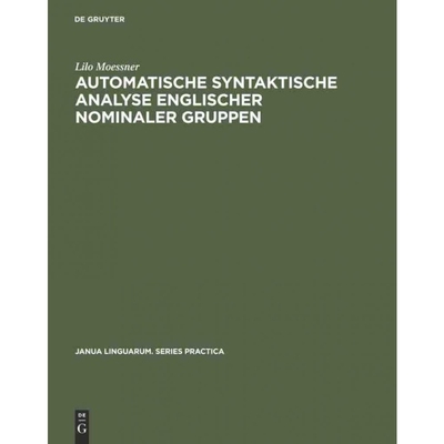 按需印刷DEG Automatische syntaktische Analyse englischer nominaler Gruppen[9789027923714]