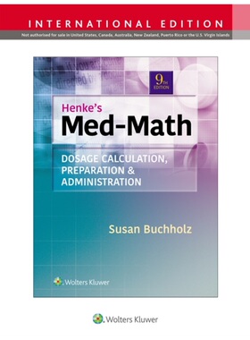 预订不退不换Henke's Med Math