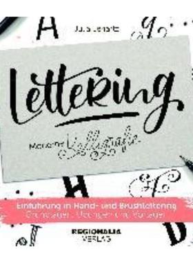 预订【德语】 Lettering - Moderne Kalligrafie:Einführung in Brush- und Handlettering - Grundlagen