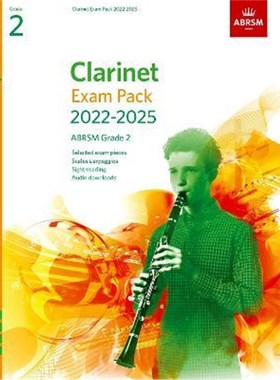 预订Clarinet Exam Pack from 2022, ABRSM Grade 2:Selected from the syllabus from 2022. Score & Part, Audio Downloads, Sca