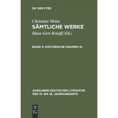 按需印刷DEG Historische Dramen III[9783110035926]