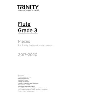 London Flute Pieces only part 预订Trinity Grade 2017 College Exam 2020