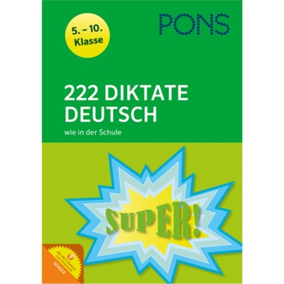 预订【德语】 PONS 222 Diktate Deutsch wie in der Schule[9783125625099]