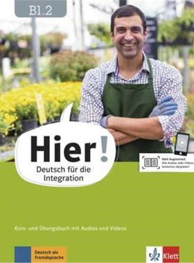 预订【德语】 Hier! B1.2 Kurs- und Übungsbuch mit Audios und Videos[9783126766852]