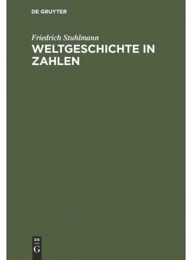 按需印刷DEG Weltgeschichte in Zahlen[9783111306612]