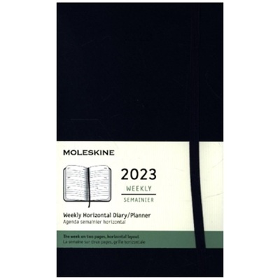 预订【德语】 Moleskine 12 Monate Wochenkalender 2023, Large/A5, Saphir[8056420859959]