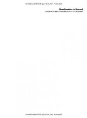 预订【德语】 Neue Fassaden im Bestand:Sanierungsstrategien für Klassiker der Moderne