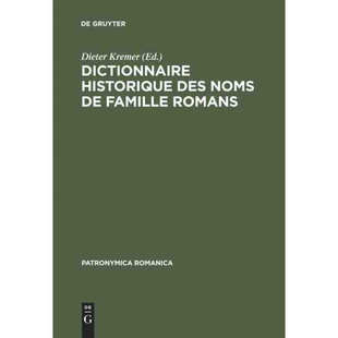 按需印刷DEG Dictionnaire historique des noms de famille romans[9783484555013]