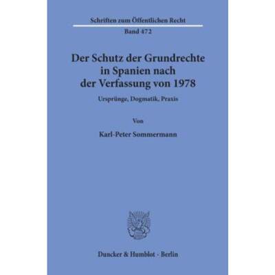 预订【德语】 Der Schutz der Grundrechte in Spanien nac