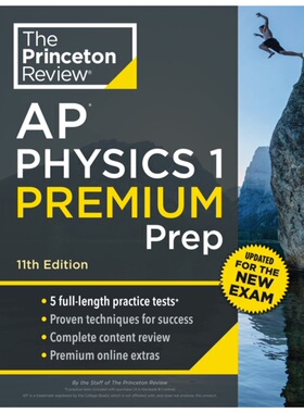 预售【2024新书】Ap Physics 1 Prem 11Th Ed[9780593517697]