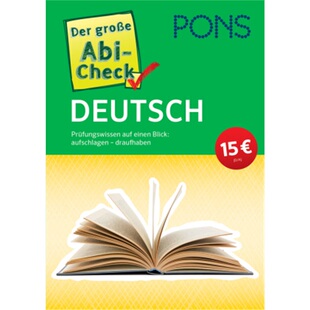 große 预订不退不换德语 Der Deutsch 9783125625792 Check PONS Abi