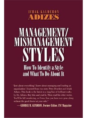按需印刷不退不换Management/Mismanagement Styles[9780937120019]