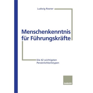 预订不退不换德语 Menschenkenntnis fur Fuhrungskrafte:Die 4