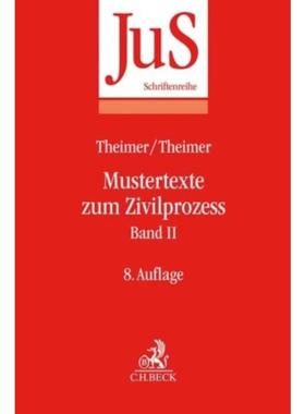 预订【德语】 Mustertexte zum Zivilprozess. Bd.2:Besond