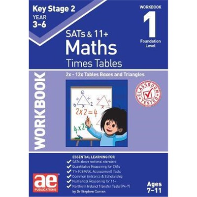预订KS2 Times Tables Workbook 1:2x - 12x Tables Boxes & Triangles
