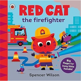 Firefighter With 9780241670392 Cat flaps the lift 现货Red chunky