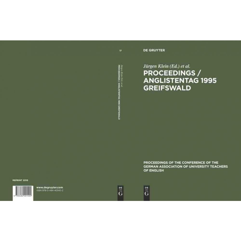按需印刷DGYT Proceedings   Anglistentag 1995 Greifswald[9783484401402]