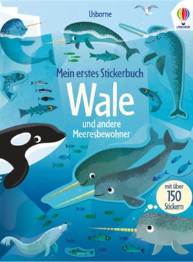 预订【德语】 Mein erstes Stickerbuch: Wale und andere Meeresbewohner[9781789414318]