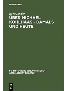 预订【德语】Uber Michael Kohlhaas, damals und heute