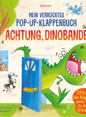 预订【德语】 Mein verrücktes Pop-up-Klappenbuch: Achtung, Dinobande![9781789418064]