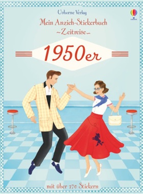 预订【德语】 Mein Anzieh-Stickerbuch Zeitreise: 1950er[9781782322382]