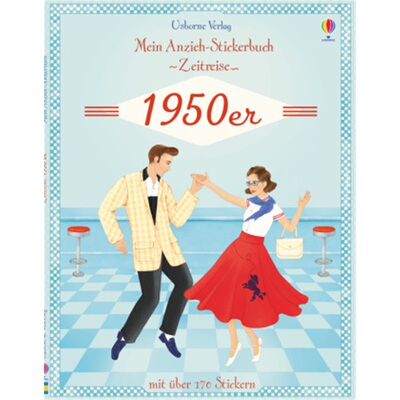 预订【德语】 Mein Anzieh-Stickerbuch Zeitreise: 1950er[9781782322382]