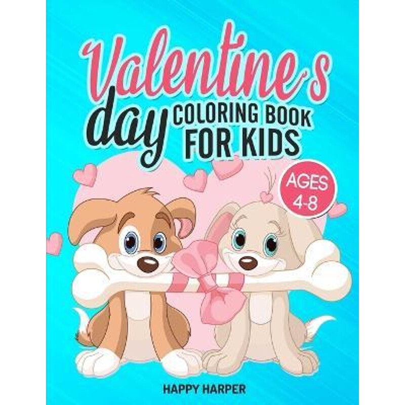 按需印刷不退不换Valentine's Day Coloring Book For Kids Ages 4-8[9781989543757]