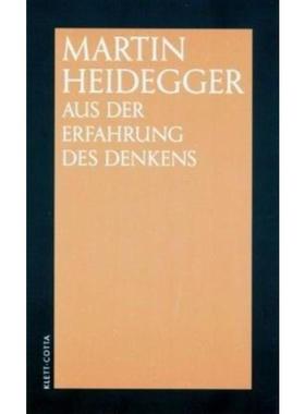 预订【德语】 Aus der Erfahrung des Denkens: