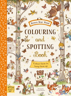 现货Brown Bear Wood: Colouring and Spotting Book棕熊森林涂色书 儿童读物 英文原版 外文书店 [9781915569103]
