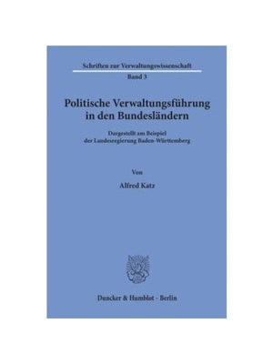 预订【德语】Politische Verwaltungsführung in den Bundesl?ndern.:Dargestellt am Beispiel der Landesregierung Baden-Würt