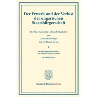预订不退不换德语 Der Erwerb und der Verlust der ungarische