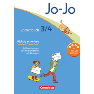 预订不退不换德语 Jo-Jo Sprachbuch - Allgemeine Ausgabe 2011 - 3./4. Schuljahr[9783060830817]