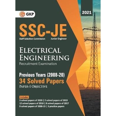 预订SSC 2021 Junior Engineers Paper I - Electrical Engineering - 34 Previous Years Solved Papers (2008-2