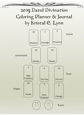 预订2019 Dated Divination Coloring Planner & Journal (Perfect Bound)