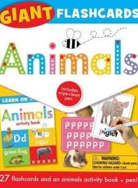 Animals: Giant Flashcards (Learn on the Go)