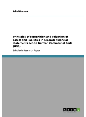 预订Principles of recognition and valuation of assets and liabilities in separate financial statements a