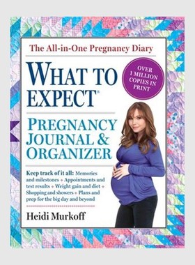 英文原版 The What to Expect Pregnancy Journal & Organizer 原版进口图书籍【上海外文书店】