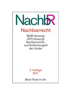 EGBGB 德语 BGB 预订 NachbarrechtsG ZPO NachbR Bundesl?nder Nachbarrecht mit der Auszug