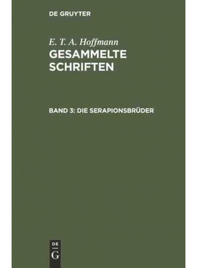 按需印刷DEG Die Serapionsbrüder[9783111212494]