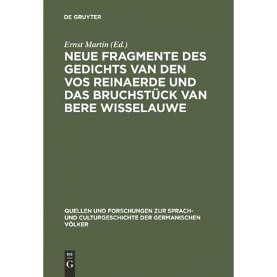 按需印刷DEG Neue Fragmente des Gedichts Van den Vos Reinaerde und das Bruchstück Van Bere Wisselauwe[9783110993097]