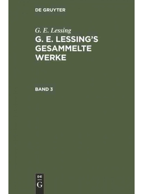 按需印刷DEG G. E. Lessing s gesammelte Werke[9783111041865]