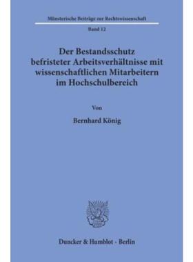 预订【德语】 Der Bestandsschutz befristeter Arbeitsver
