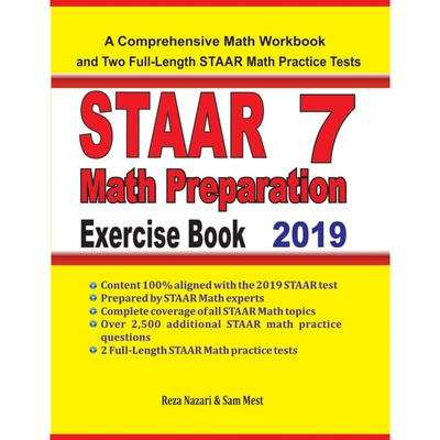 按需印刷STAAR 7 Math Preparation Exercise Book[9781646120017]